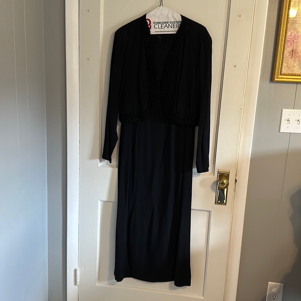 Long black dressy Dress w Jacket
